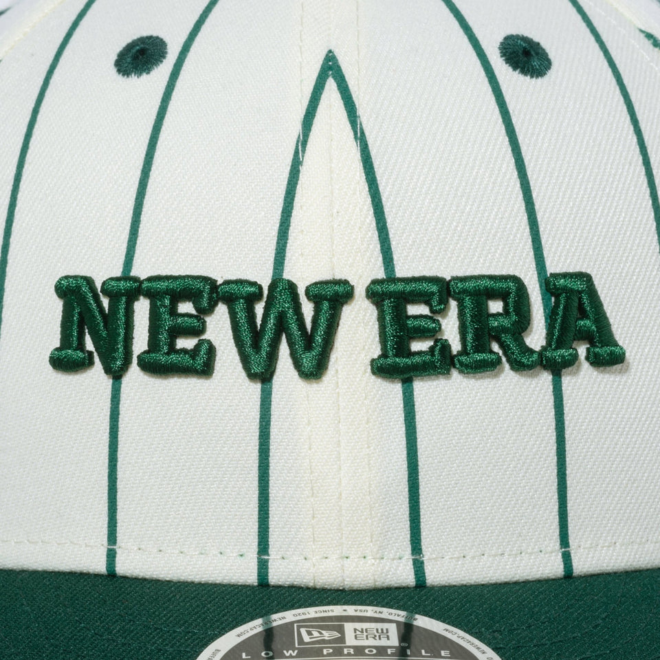【ゴルフ】 LP 9FIFTY Pin Stripe クロームホワイト　ダークグリーンバイザー - 13762910-OSFM | NEW ERA ニューエラ公式オンラインストア