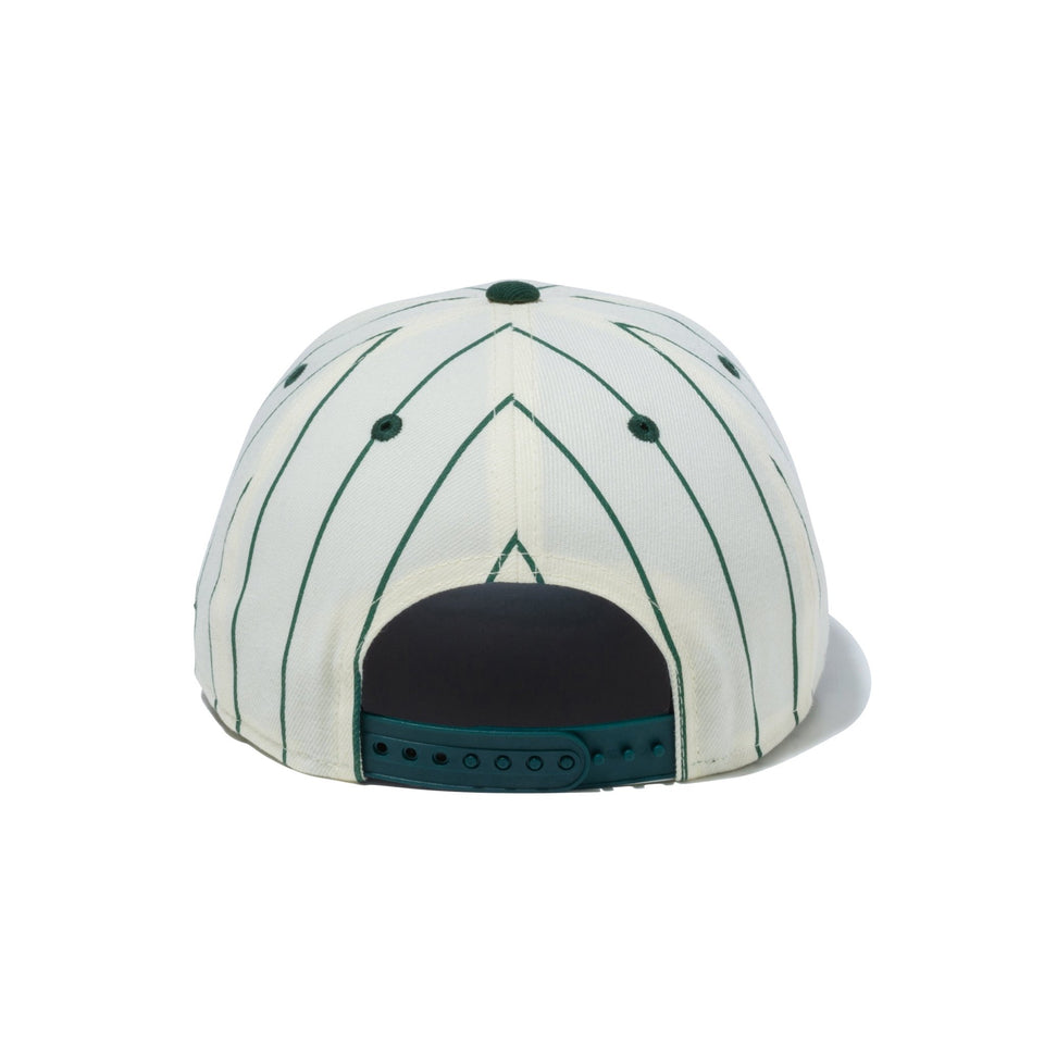 【ゴルフ】 LP 9FIFTY Pin Stripe クロームホワイト　ダークグリーンバイザー - 13762910-OSFM | NEW ERA ニューエラ公式オンラインストア
