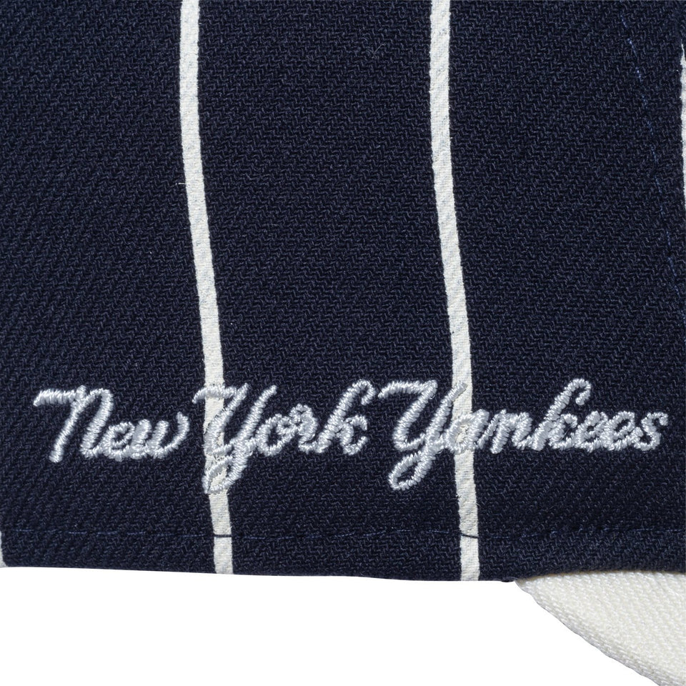 LP59FIFTY MLB 2-Tone ニューヨーク・ヤンキース ネイビーアイボリーストライプ クロームホワイトバイザー - 13327780-700 | NEW ERA ニューエラ公式オンラインストア