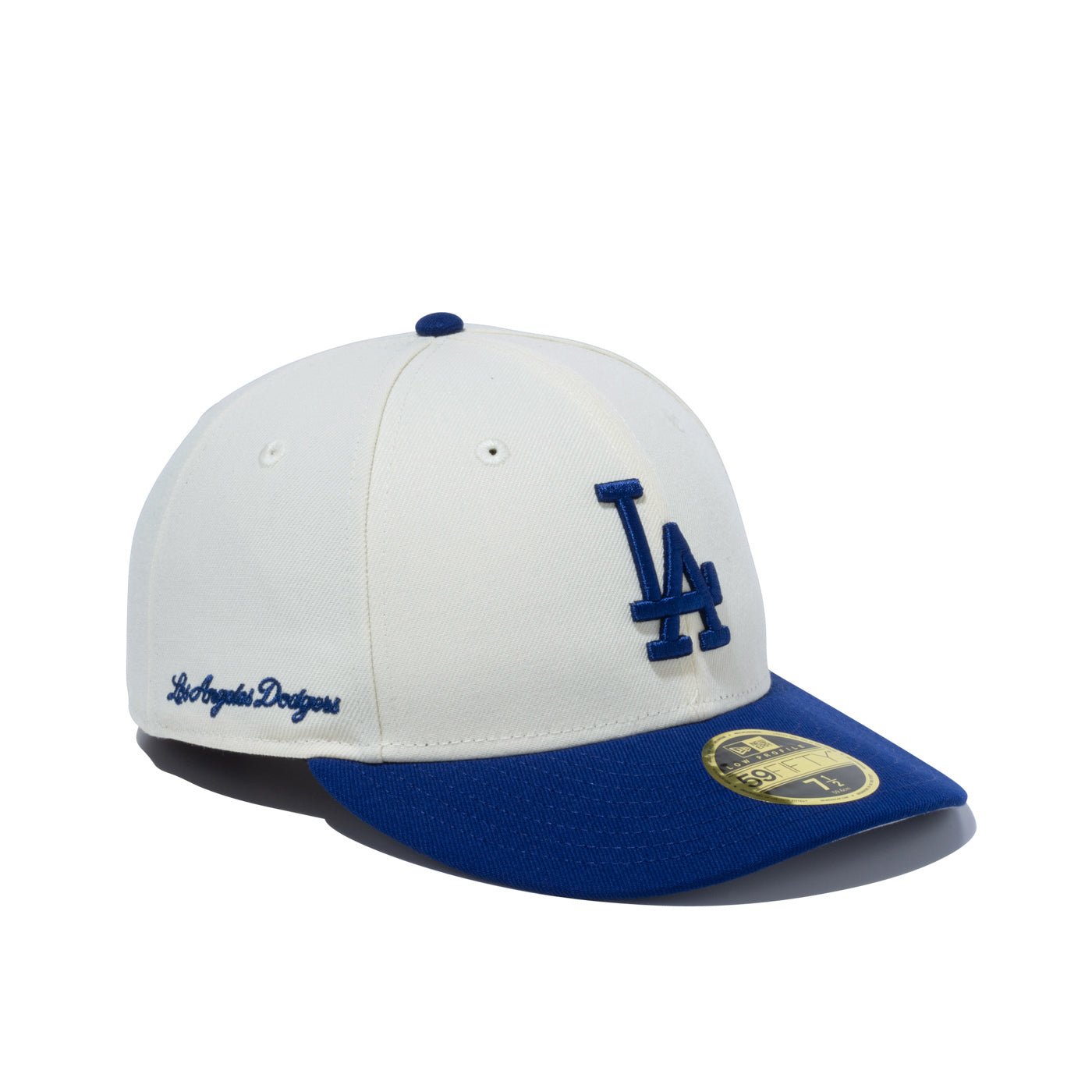 LP59FIFTY MLB 2-Tone ロサンゼルス・ドジャース クロームホワイト ダークロイヤルバイザー