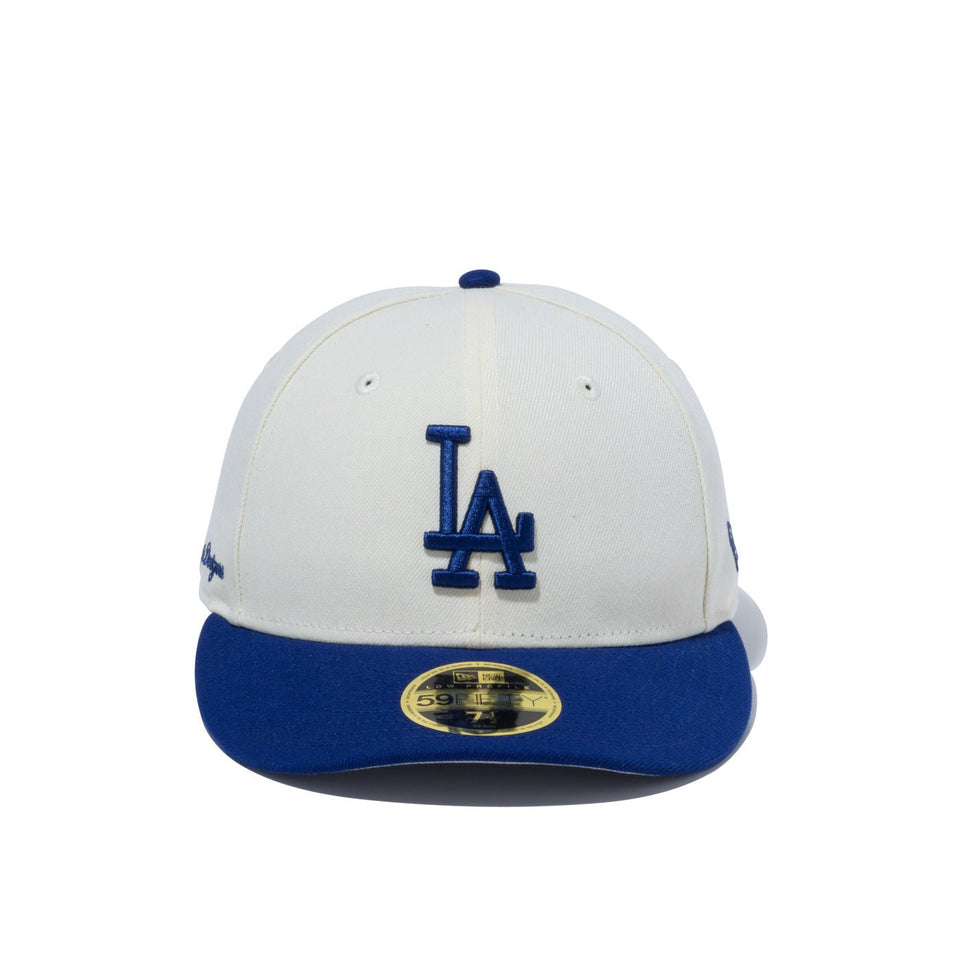 LP59FIFTY MLB 2-Tone ロサンゼルス・ドジャース クロームホワイト ダークロイヤルバイザー - 13327782-700 | NEW ERA ニューエラ公式オンラインストア