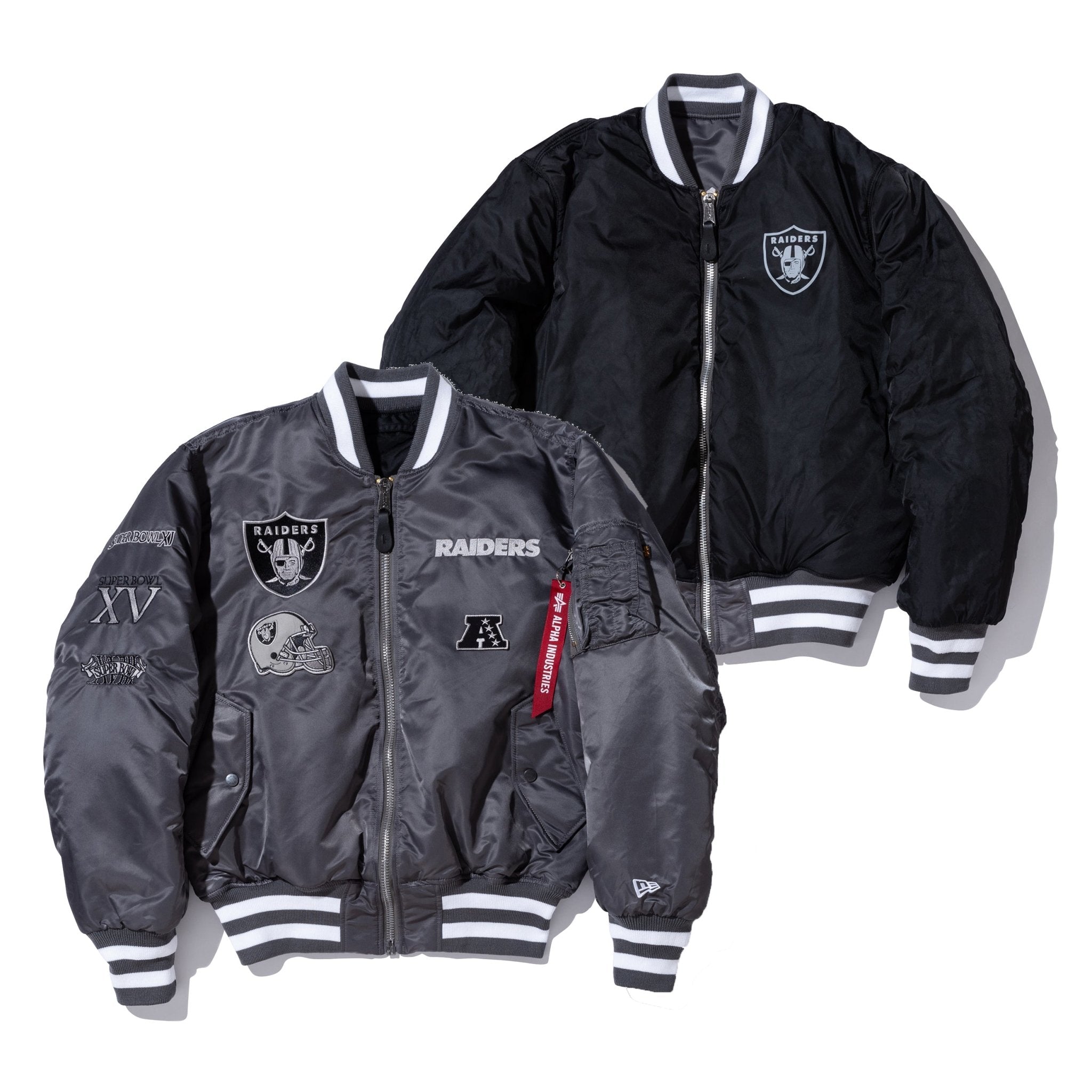 MA-1 NFL x Alpha Industries ラスベガス・レイダース グレー ...