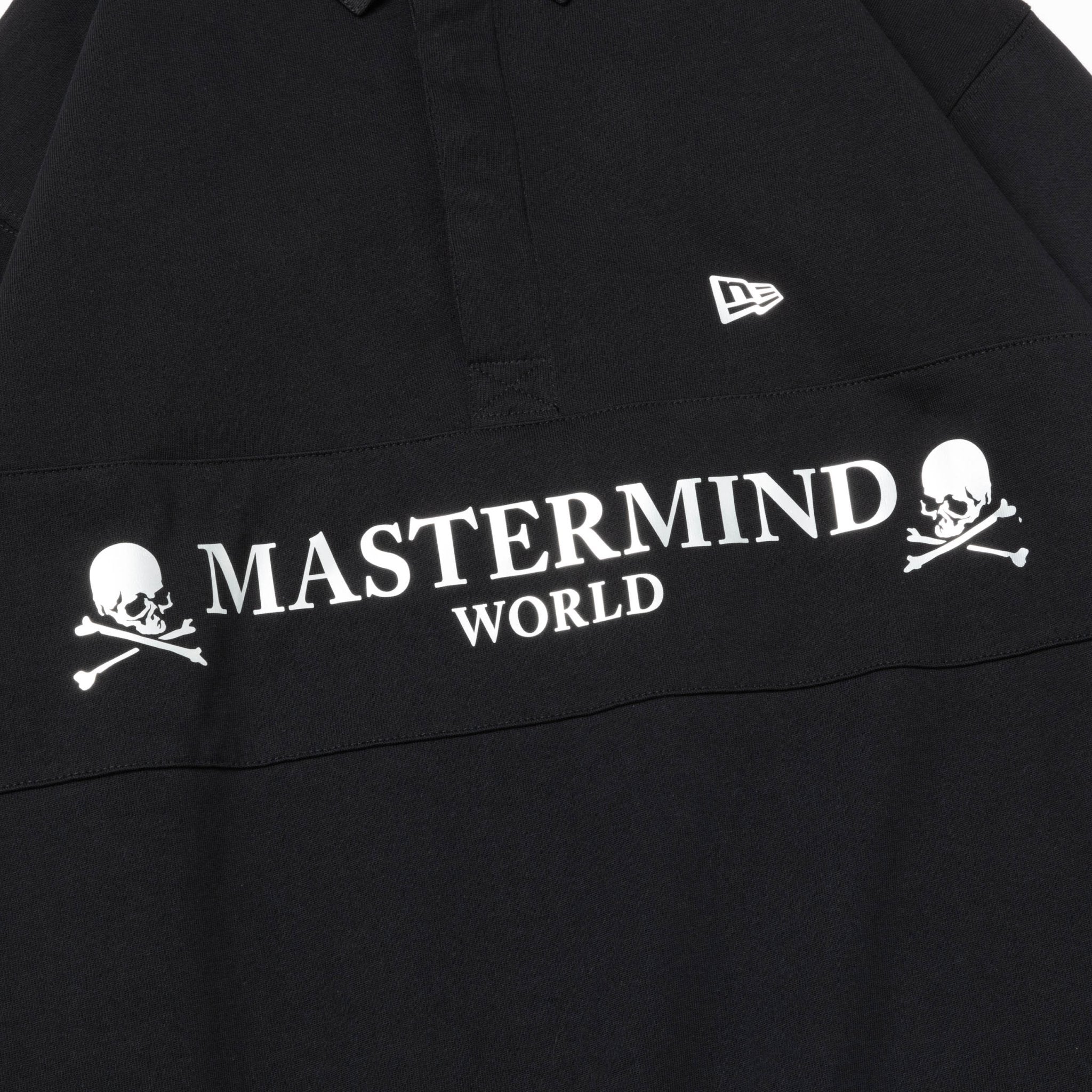 長袖 ラグビーシャツ MASTERMIND WORLD ブラック | ゴルフ 4
