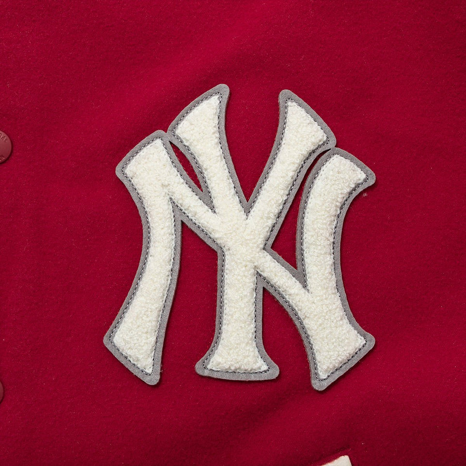 MLB ヴァーシティジャケット ニューヨーク・ヤンキース バーガンディ - 13803131-S | NEW ERA ニューエラ公式オンラインストア