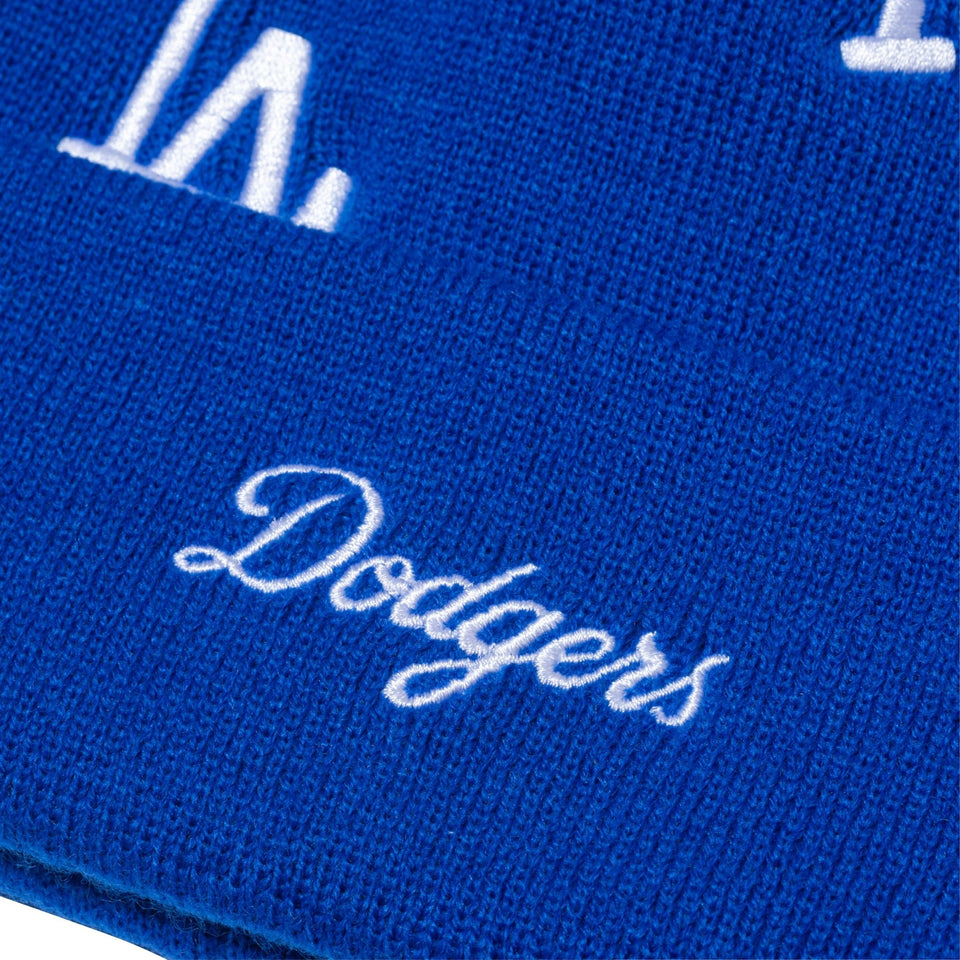ベーシック カフニット MLB Allover ロサンゼルス・ドジャース ロイヤル - 13751352-OSFM | NEW ERA ニューエラ公式オンラインストア