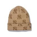 ベーシック カフニット MLB Monogram ニューヨーク・ヤンキース ベージュ - 13751341-OSFM | NEW ERA ニューエラ公式オンラインストア