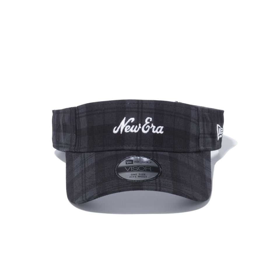 【ゴルフ】 サンバイザー ブラックウォッチ New Era ブラック × スノーホワイト - 12541305-OSFM | NEW ERA ニューエラ公式オンラインストア