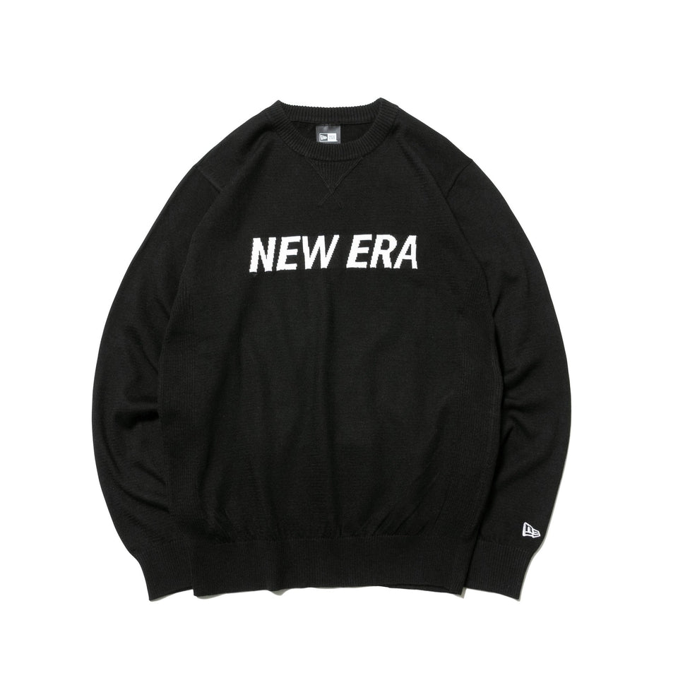 ゴルフ】 ニットセーター NEW ERA ブラック × ホワイト | ニューエラ