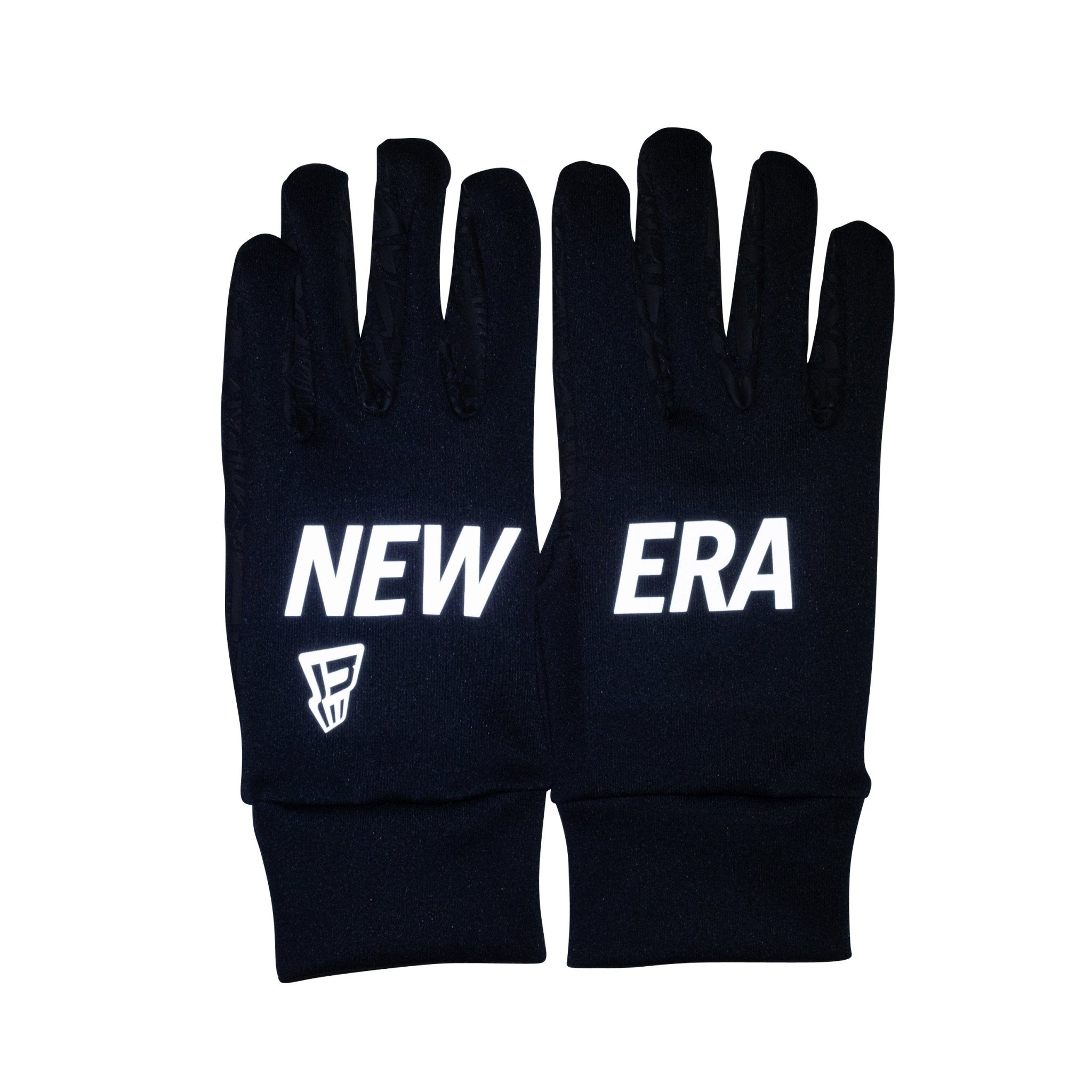 フリース ウォーマーグローブ NEW ERA ブラック × リフレクトホワイト 2