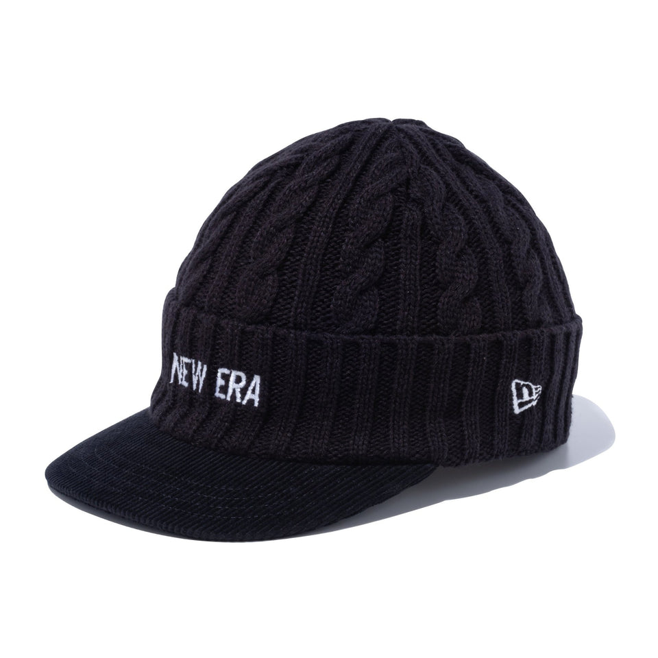 【ゴルフ】バイザーニット ケーブル NEW ERA ブラック - 13327859-OSFM | NEW ERA ニューエラ公式オンラインストア