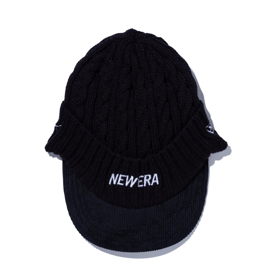 【ゴルフ】バイザーニット ケーブル NEW ERA ブラック - 13327859-OSFM | NEW ERA ニューエラ公式オンラインストア