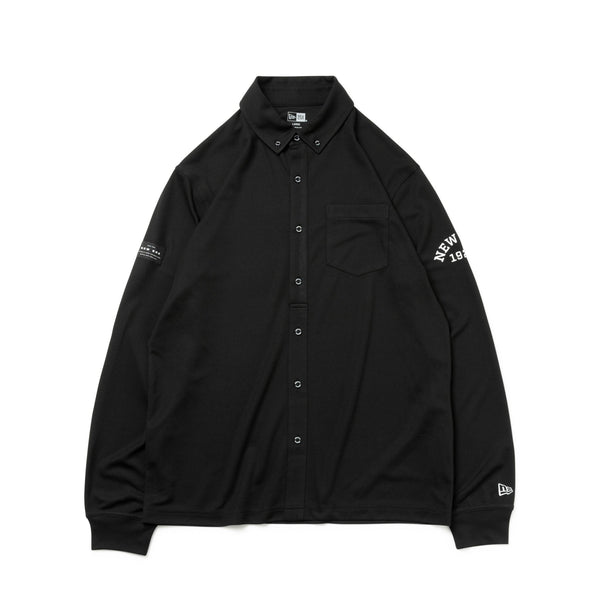 長袖 鹿の子 ポロシャツ New Era 1920 ブラック | ゴルフ