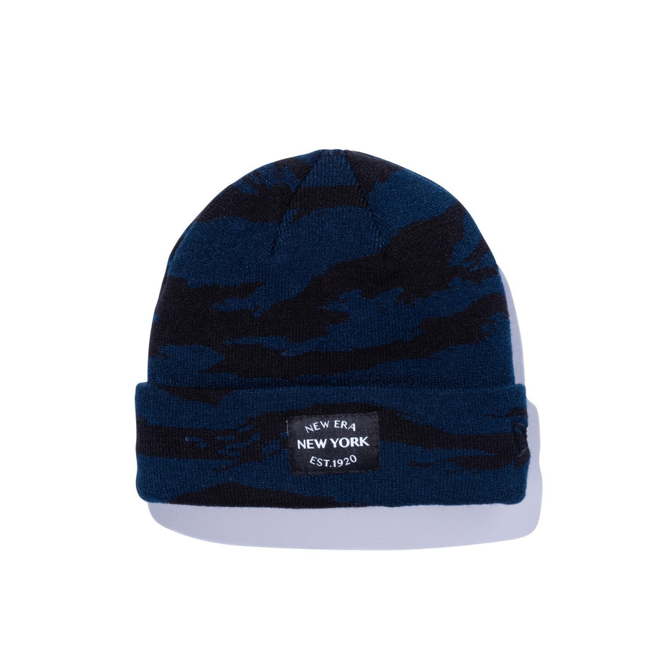 ベーシック カフニット ミッド New Era New York est 1920 タイガーストライプカモネイビー - 12854473-OSFM | NEW ERA ニューエラ公式オンラインストア