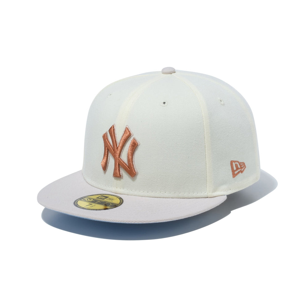 59FIFTY ニューヨーク・ヤンキース ホワイト × ホワイト
