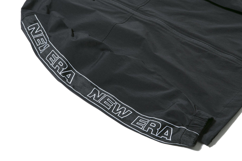 トラックフルジップフーディージャケット ニューエラ ワードマークテープ ブラック × ホワイト 【NEW ERA WORKOUT】 - 12018844-S | NEW ERA ニューエラ公式オンラインストア