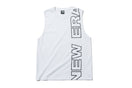 マッスルタンクトップ ニューエラ ワードマーク バーチカル ホワイト 【NEW ERA WORKOUT】 - 12018866-S | NEW ERA ニューエラ公式オンラインストア