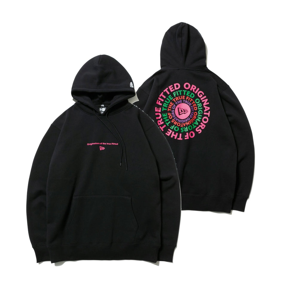 裏起毛 スウェット プルオーバー フーディー Originators of the True Fitted ブラック - 12542628-S | NEW ERA ニューエラ公式オンラインストア