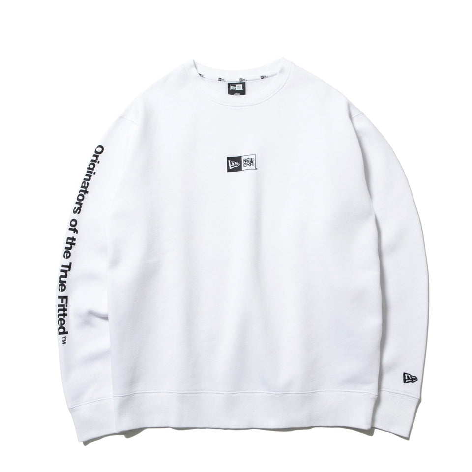 裏起毛 スウェット クルーネック Originators of the True Fitted ホワイト - 12542740-S | NEW ERA ニューエラ公式オンラインストア