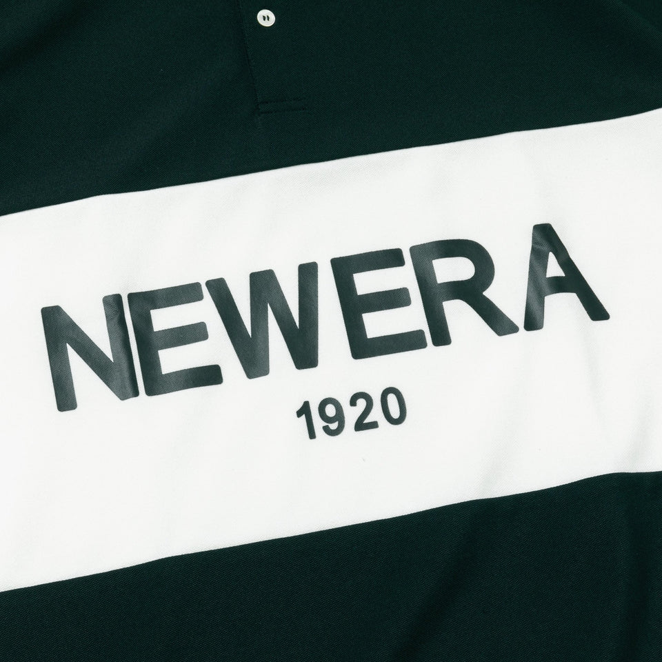 半袖 オーバーサイズド ポロシャツ Panel Logo NEW ERA 1920 ブラック
