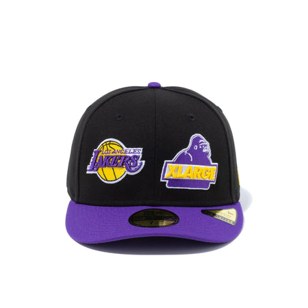 PC 59FIFTY XLARGE x NBA ロサンゼルス・レイカーズ ブラック トゥルー