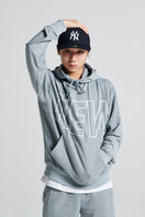 ドライスウェット プルオーバーフーディー ビックロゴ グレー × ホワイト【Performance Apparel】 - 13516853-S | NEW ERA ニューエラ公式オンラインストア
