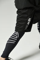 ラッシュタイツ フラッグロゴ ブラック【 Performance Apparel 】 - 13755342-S | NEW ERA ニューエラ公式オンラインストア
