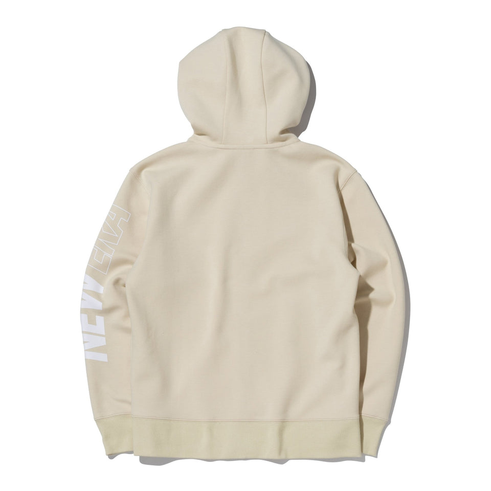 テックスウェット フルジップフーディー ベージュ × ホワイト