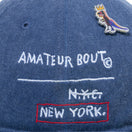 RC 59FIFTY Flat Visor JEAN MICHEL BASQUIAT ジャン=ミシェル・バスキア アシッドウォッシュ ネイビー - 13772359-700 | NEW ERA ニューエラ公式オンラインストア