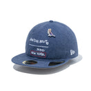 RC 59FIFTY Flat Visor JEAN MICHEL BASQUIAT ジャン=ミシェル・バスキア アシッドウォッシュ ネイビー - 13772359-700 | NEW ERA ニューエラ公式オンラインストア
