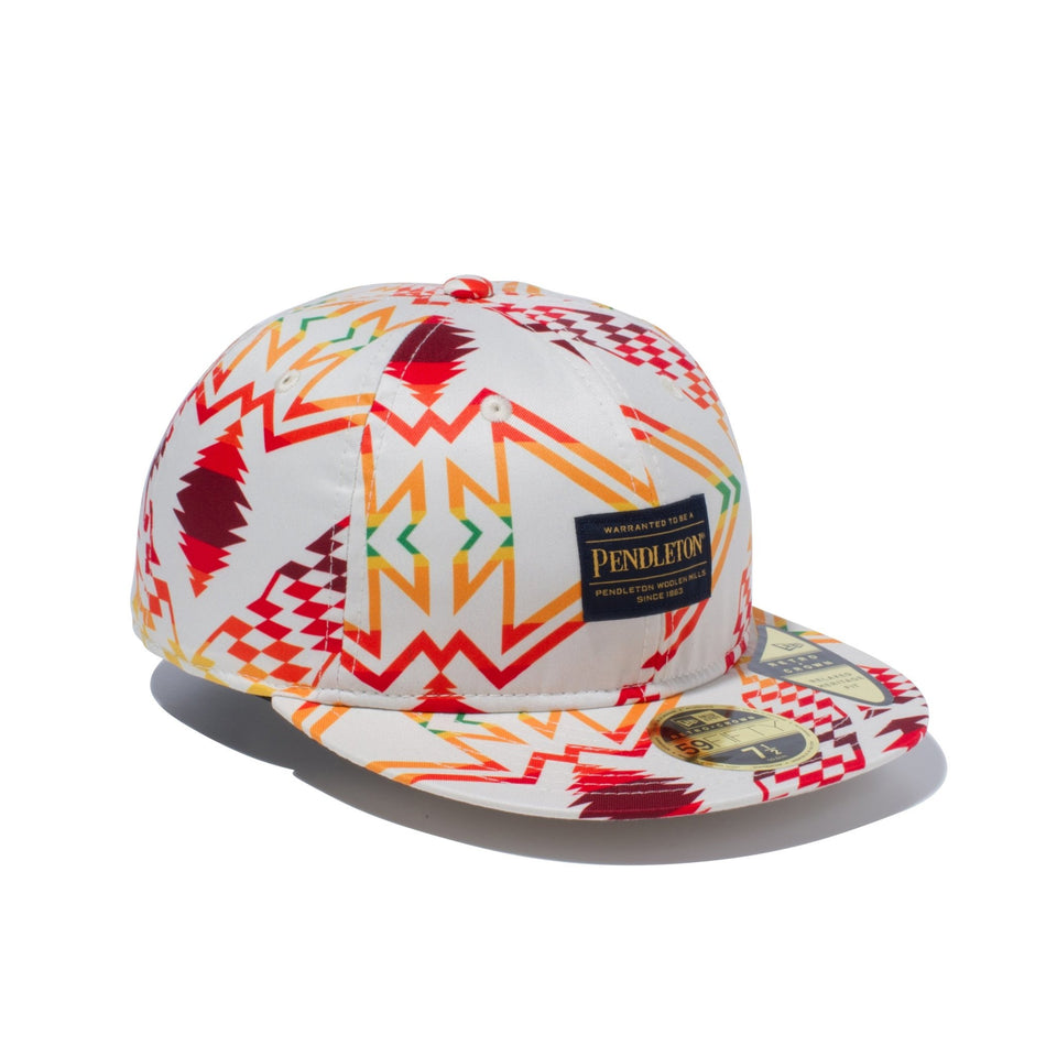 RC 59FIFTY フラットバイザー PENDLETON ペンドルトン ウーブンパッチ オールオーバー プリント アイボリー 【ニューエラ アウトドア】 - 12325678-700 | NEW ERA ニューエラ公式オンラインストア