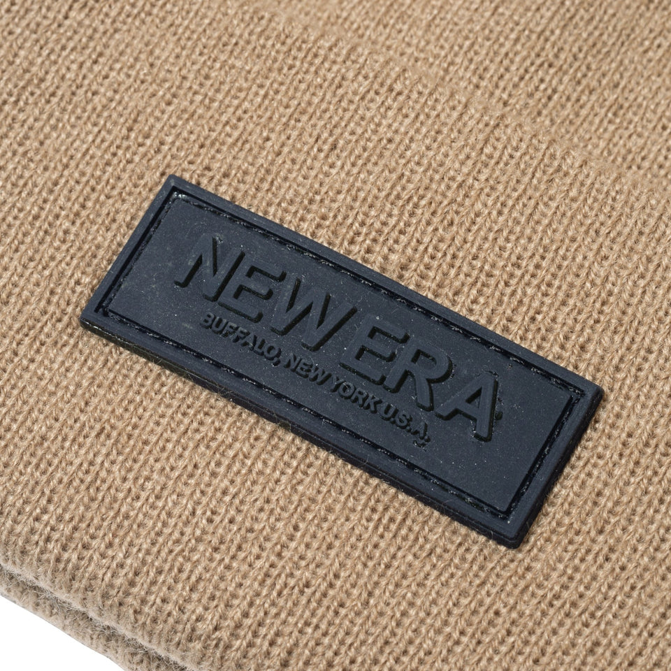 ベーシック カフニット Rubber Patch ラバーパッチ ベージュ - 13751328-OSFM | NEW ERA ニューエラ公式オンラインストア