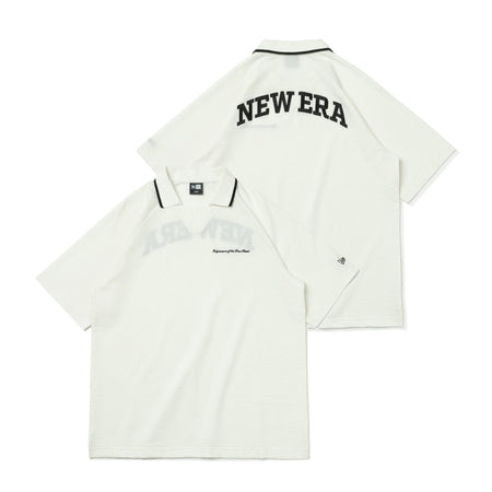 半袖 シアサッカー ポロシャツ Skipper オフホワイト | ゴルフ