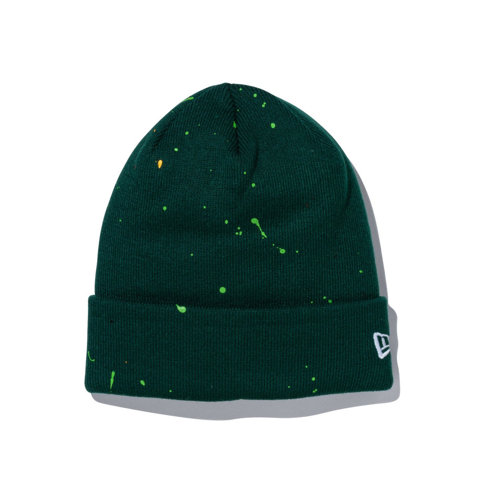 ベーシック カフニット Splash Paint スプラッシュペイント ブリティッシュグリーン - 13751319-OSFM | NEW ERA ニューエラ公式オンラインストア