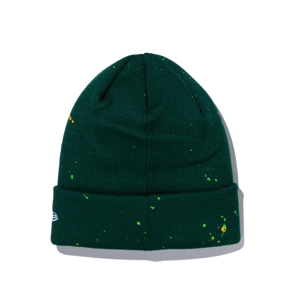 ベーシック カフニット Splash Paint スプラッシュペイント ブリティッシュグリーン - 13751319-OSFM | NEW ERA ニューエラ公式オンラインストア