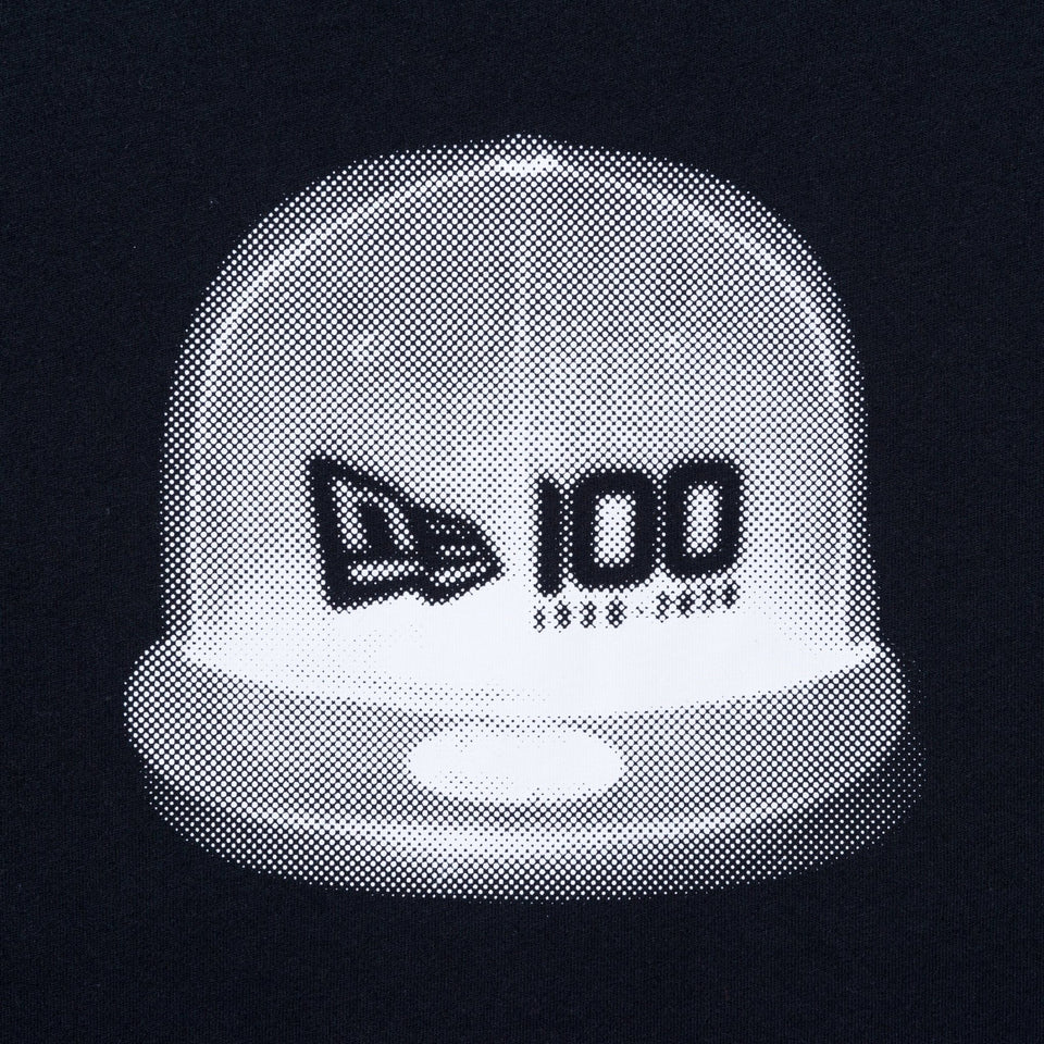 【ストア限定】半袖 コットンTシャツ ニューエラ 100周年ロゴ キャップ ブラック レギュラーフィット - 12543905-S | NEW ERA ニューエラ公式オンラインストア