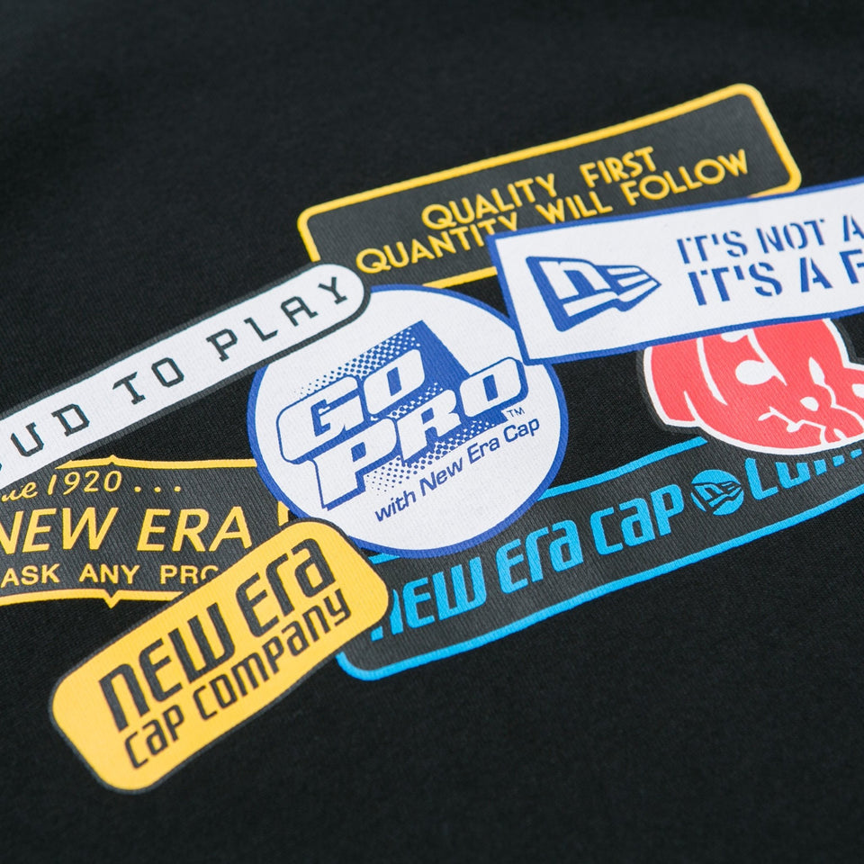 長袖 コットン Tシャツ オールドロゴパッチ ブラック レギュラーフィット - 12325229-S | NEW ERA ニューエラ公式オンラインストア