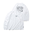 長袖 コットン Tシャツ ボールボーイ ホワイト × ブラック レギュラーフィット - 12542708-S | NEW ERA ニューエラ公式オンラインストア