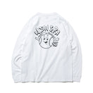 長袖 コットン Tシャツ ボールボーイ ホワイト × ブラック レギュラーフィット - 12542708-S | NEW ERA ニューエラ公式オンラインストア
