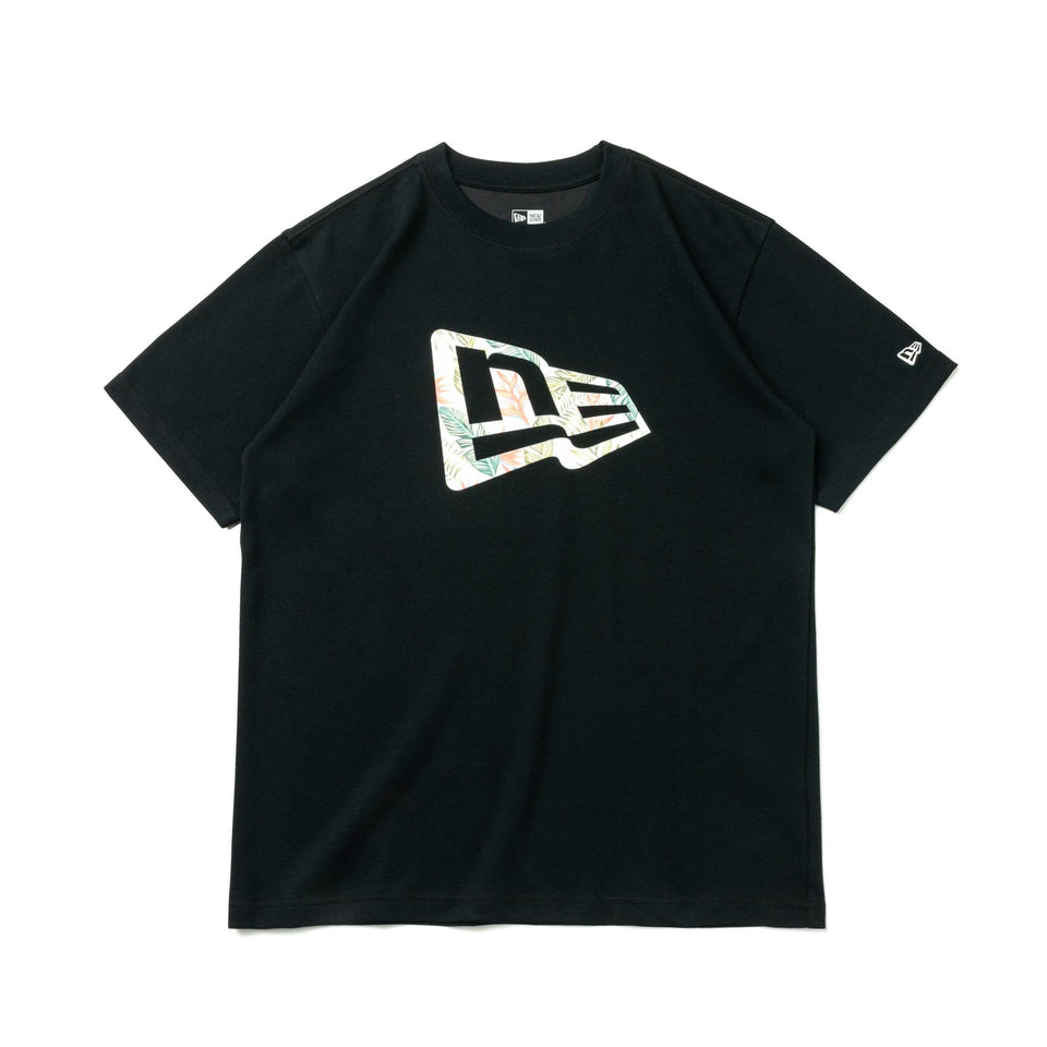 半袖 パフォーマンス Tシャツ ボタニカル フラッグロゴ ブラック レギュラーフィット - 13061438-S | NEW ERA ニューエラ公式オンラインストア