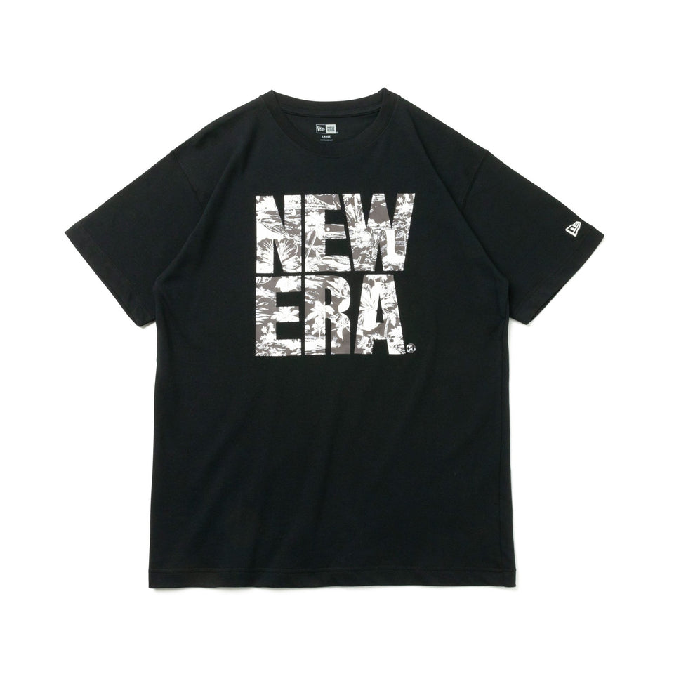 半袖 コットン Tシャツ アロハ スクエアニューエラロゴ ブラック レギュラーフィット - 13061712-S | NEW ERA ニューエラ公式オンラインストア