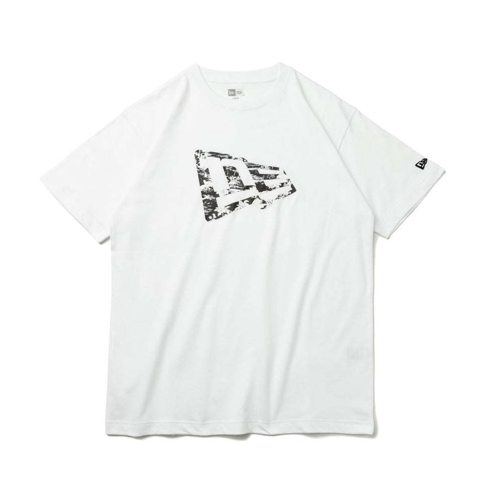 半袖 コットン Tシャツ アロハ フラッグロゴ ホワイト レギュラーフィット - 13061713-S | NEW ERA ニューエラ公式オンラインストア