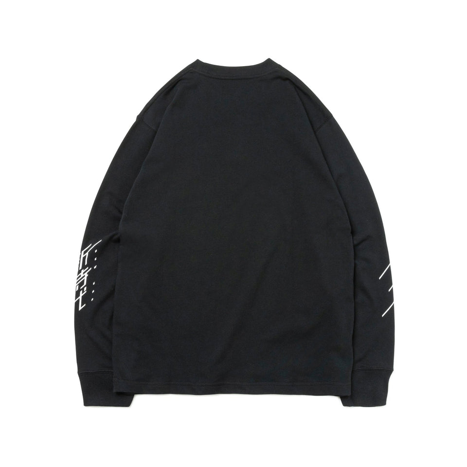 長袖 コットン Tシャツ 新時代 ボックスロゴ ブラック レギュラーフィット - 13330940-S | NEW ERA ニューエラ公式オンラインストア