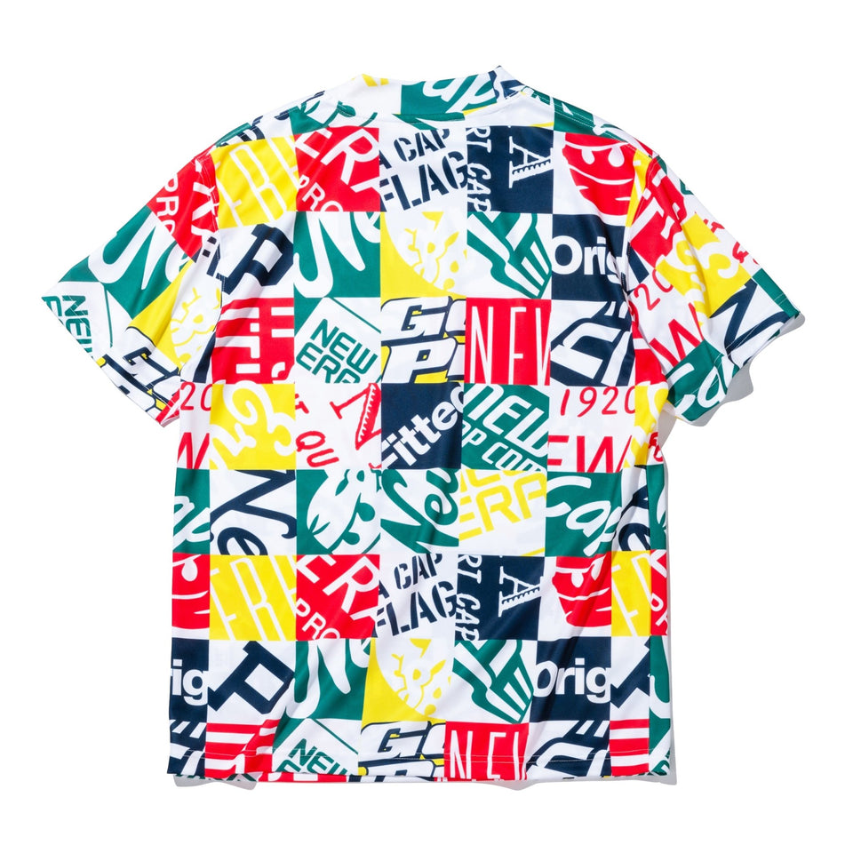 【ゴルフ】 半袖 ミッドネック Tシャツ アーカイブロゴ オールオーバー マルチ - 13682109-S | NEW ERA ニューエラ公式オンラインストア