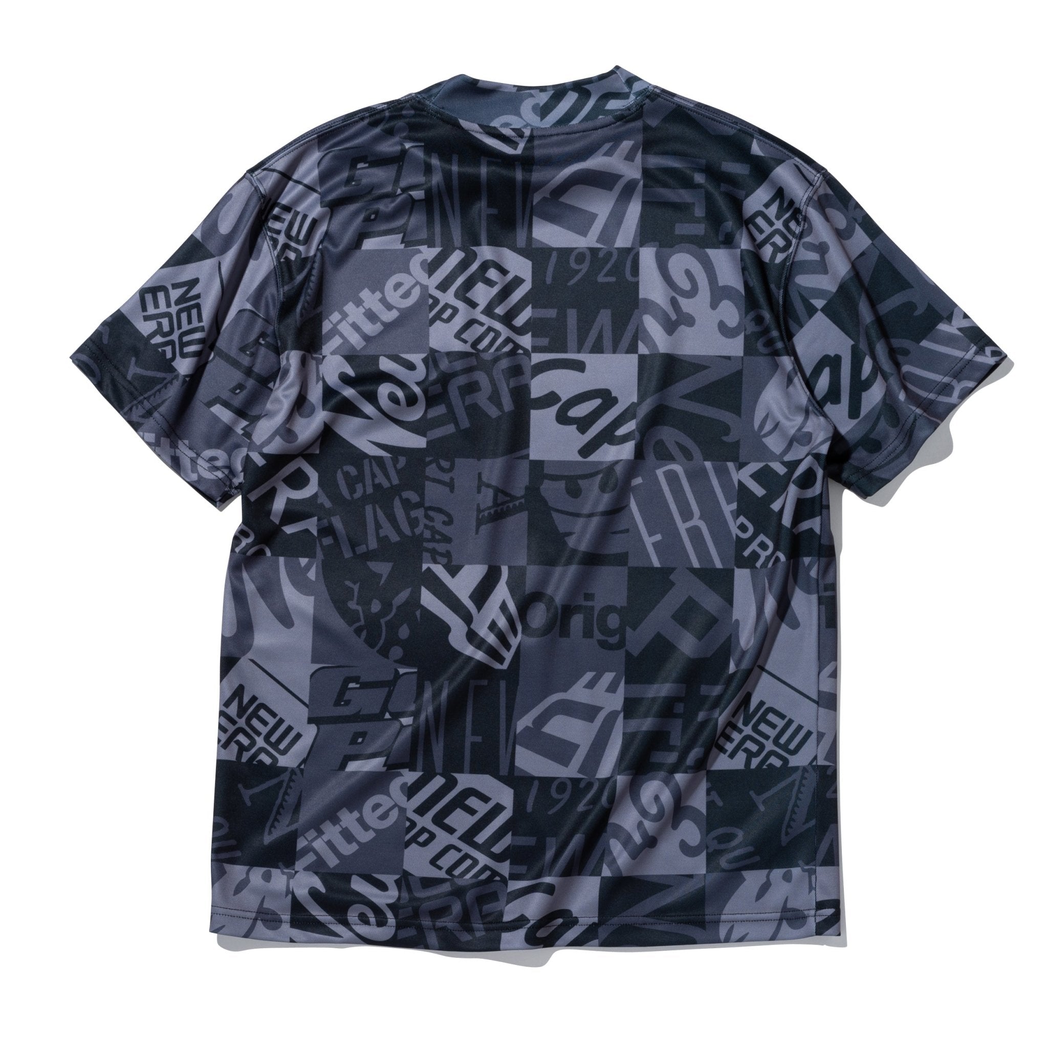 半袖 ミッドネック Tシャツ アーカイブロゴ オールオーバー ブラック | ゴルフ 3
