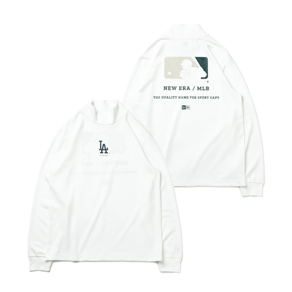 【ゴルフ】 ハイカラー 長袖 パフォーマンス Tシャツ ロサンゼルス・ドジャース オフホワイト - 13762696-S | NEW ERA ニューエラ公式オンラインストア
