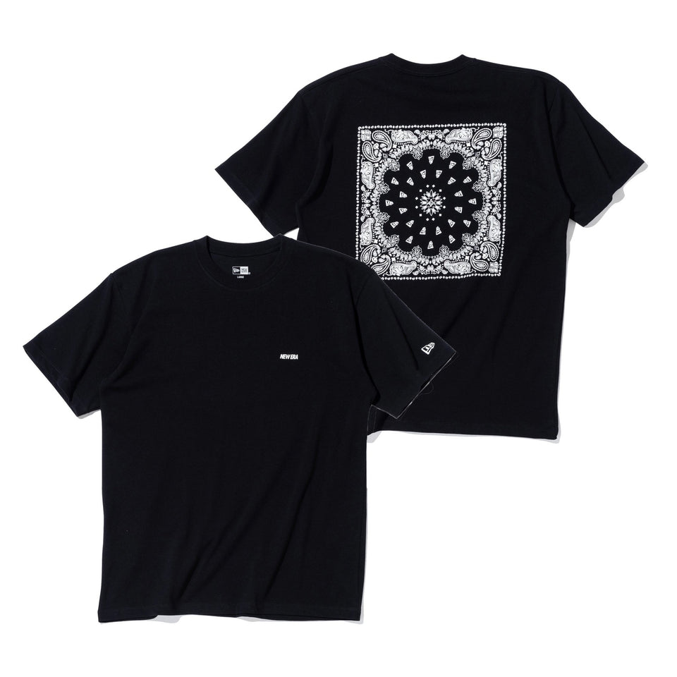 半袖 コットン Tシャツ ペイズリー ブラック レギュラーフィット - 13773409-S | NEW ERA ニューエラ公式オンラインストア