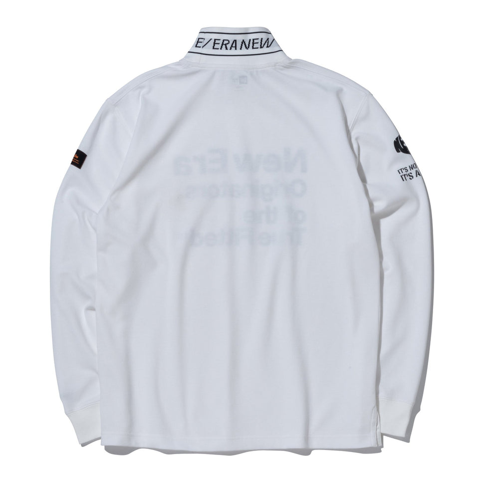 【ゴルフ】 ハイカラー 長袖 パフォーマンス Tシャツ マルチロゴ ホワイト - 13821758-S | NEW ERA ニューエラ公式オンラインストア