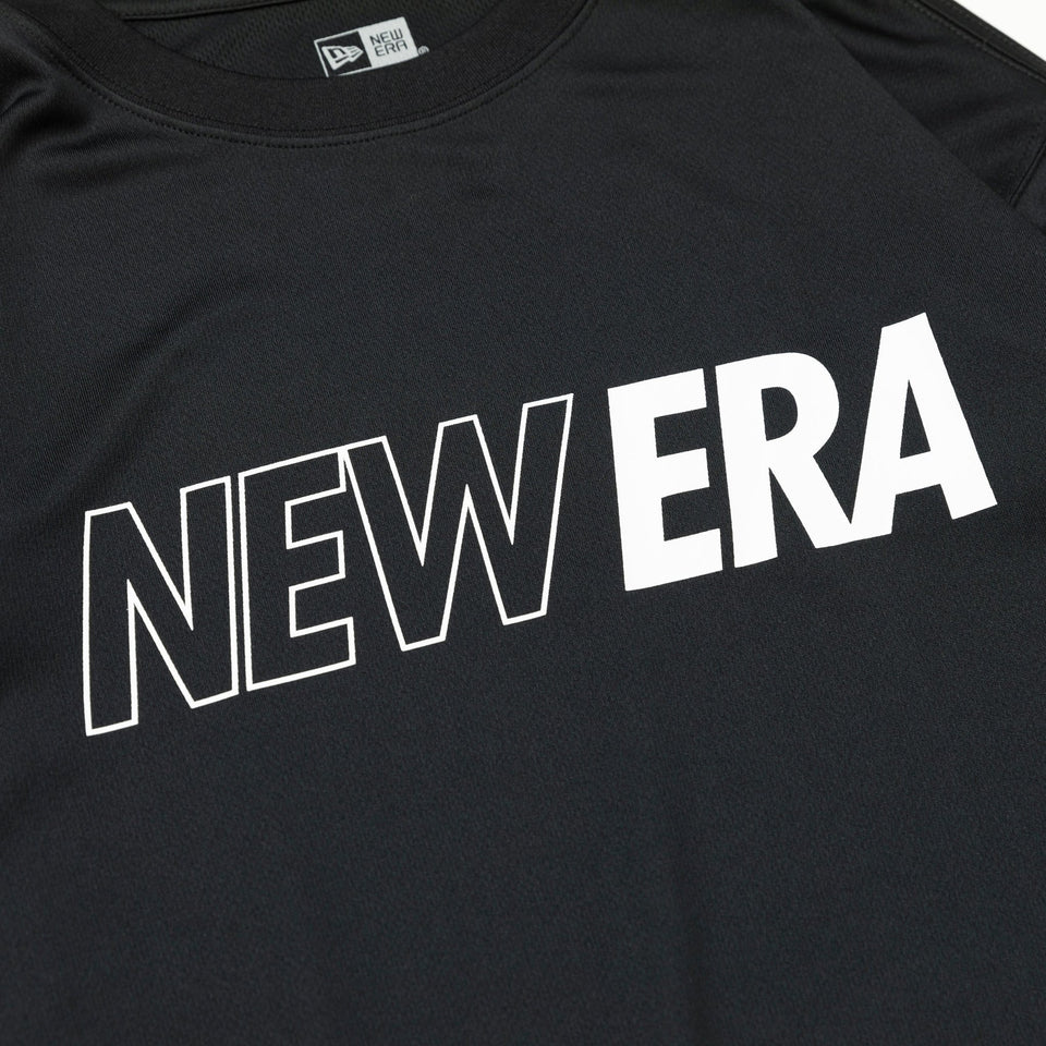 長袖 テック Tシャツ 2-Tone Logo ブラック レギュラーフィット【 Performance Apparel 】 - 13330993-S | NEW ERA ニューエラ公式オンラインストア