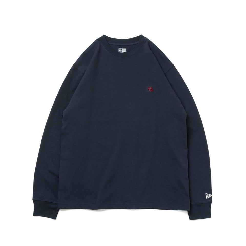 長袖 コットン Tシャツ Archive Logo ネイビー レギュラーフィット - 13755436-S | NEW ERA ニューエラ公式オンラインストア