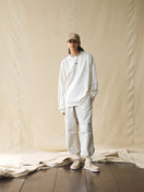 長袖 オーバーサイズド Tシャツ BLACK LABEL FW23 ジャカードロゴ オフホワイト - 13952732-S | NEW ERA ニューエラ公式オンラインストア